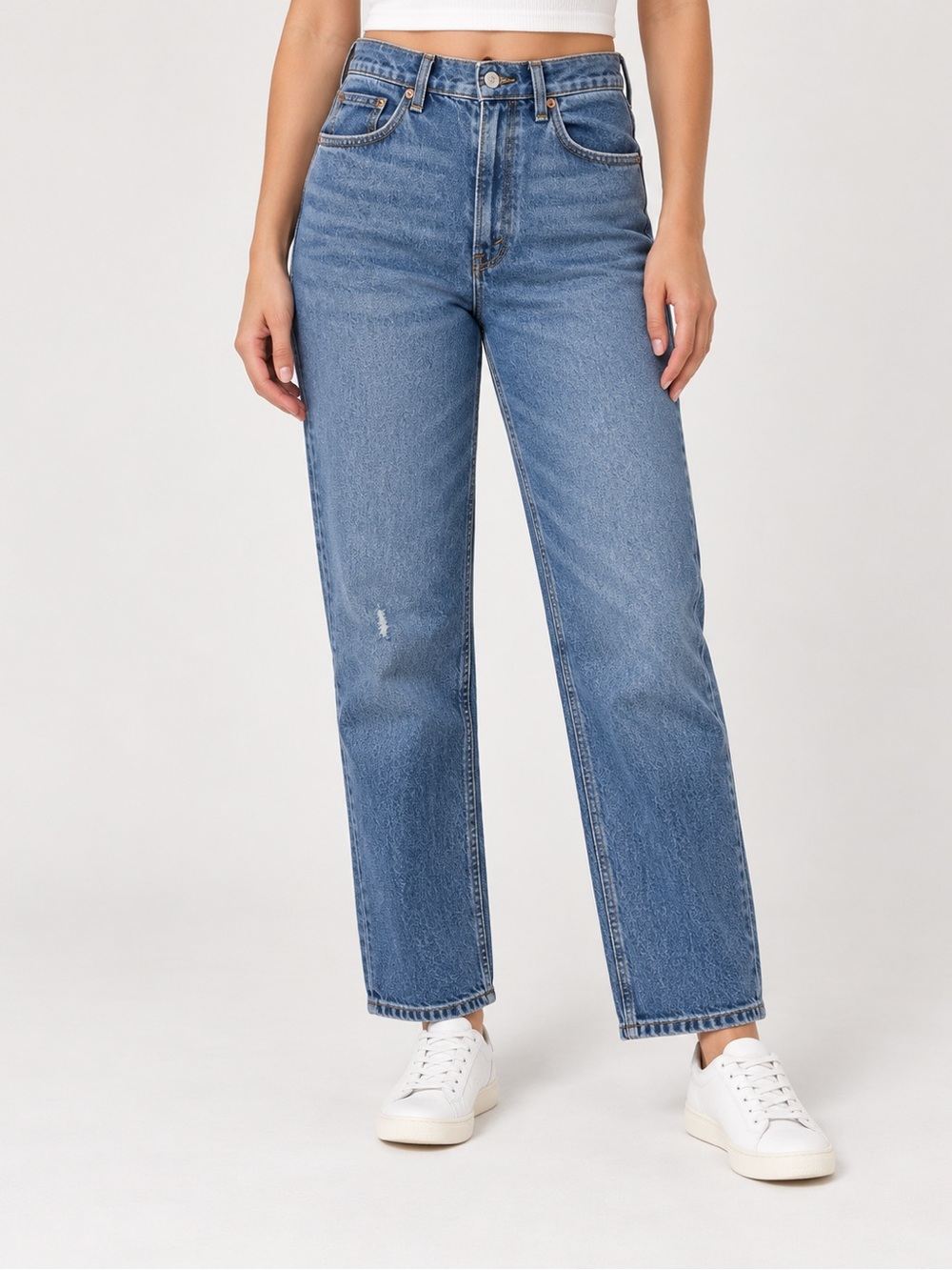 Abercrombie Curve Love 90s Straight Ultra High Rise Jeans 26/2S Blue